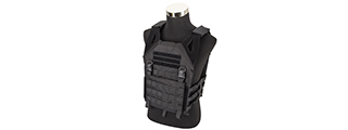 Lancer Tactical Lightweight Plate Carrier Vest (Black)