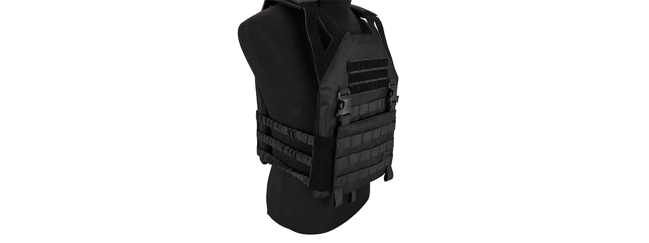 Lancer Tactical Lightweight Plate Carrier Vest (Black)