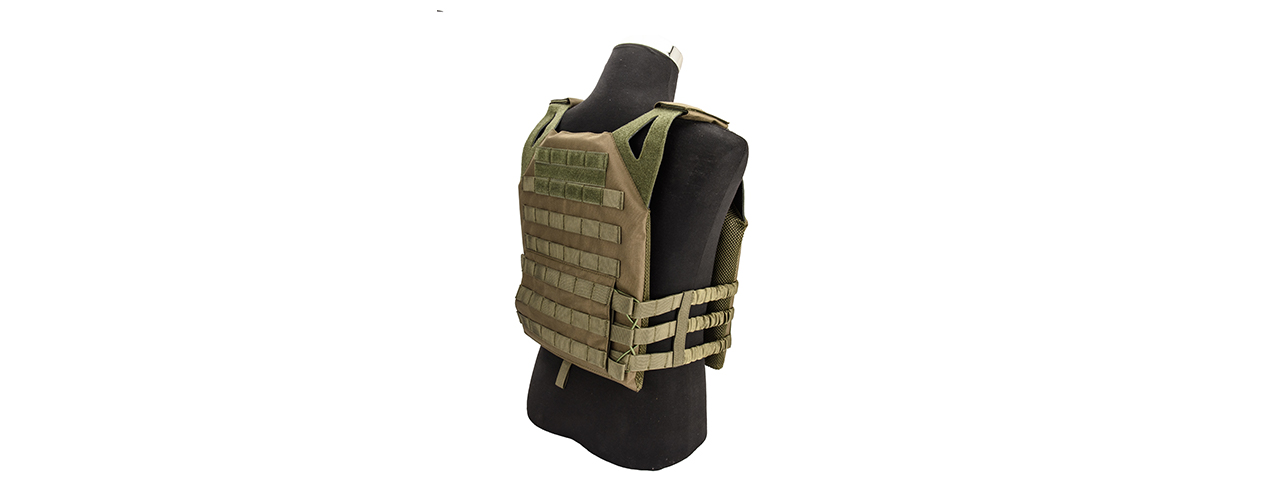 Lancer Tactical Lightweight Plate Carrier w/ Foam Dummy Plates (OD Green)