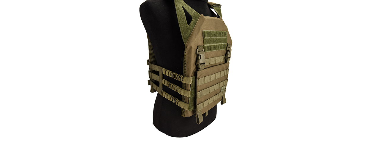 Lancer Tactical Lightweight Plate Carrier w/ Foam Dummy Plates (OD Green)