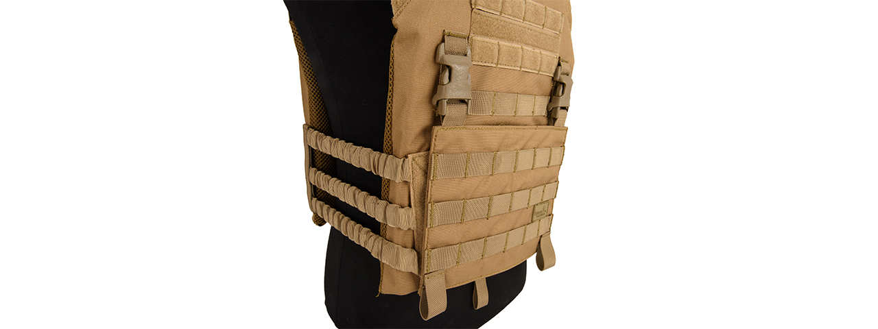 Lancer Tactical Lightweight Plate Carrier w/ Foam Dummy Plates (Khaki)