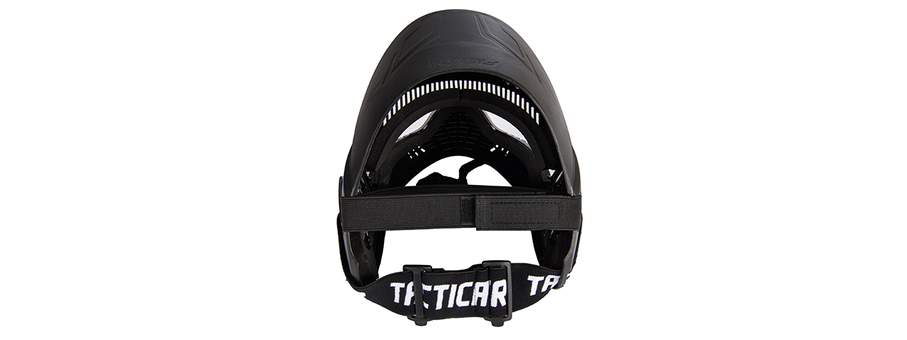 Lancer Tactical Full Face Airsoft Mask with Visor (Color: Black)