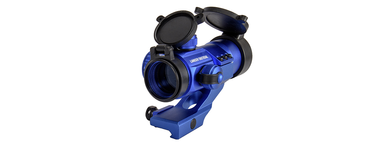 Lancer Tactical Red & Green Dot Cantilever Prism Scope (Blue) - Click Image to Close