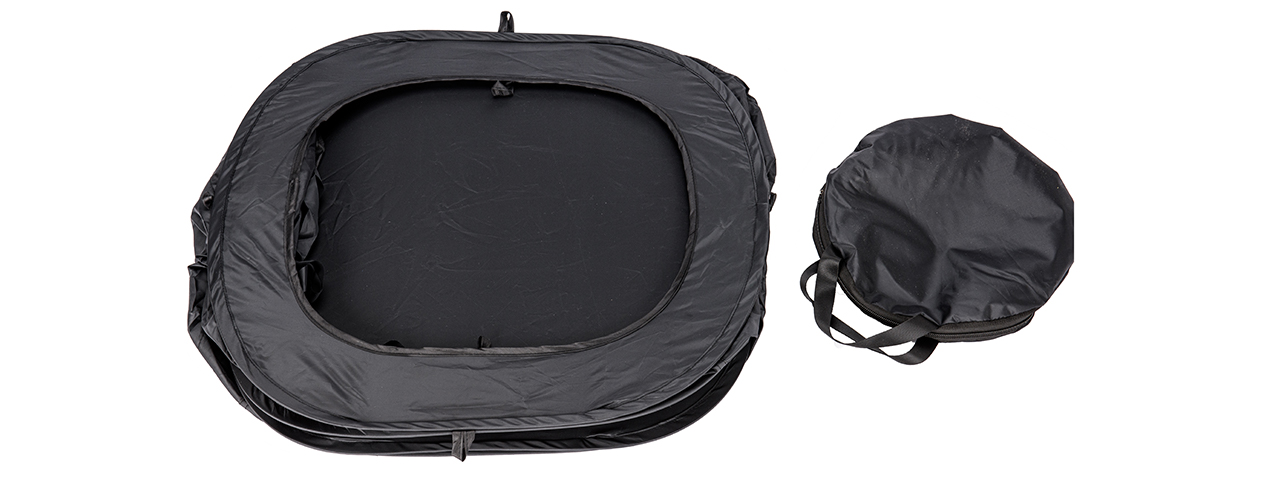 Portable Airsoft Target Tent, Black - Click Image to Close