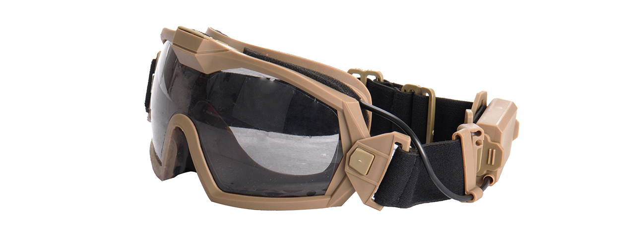 G-Force Tactical Anti-Fog Goggles (Tan) - Click Image to Close