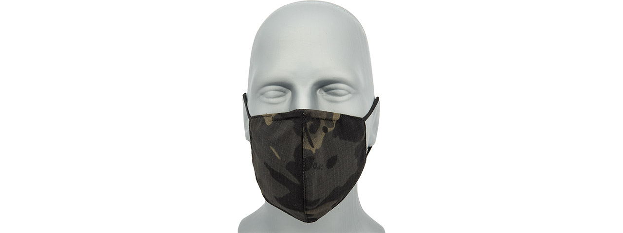 Knight Tactical Face Mask, Black Camo