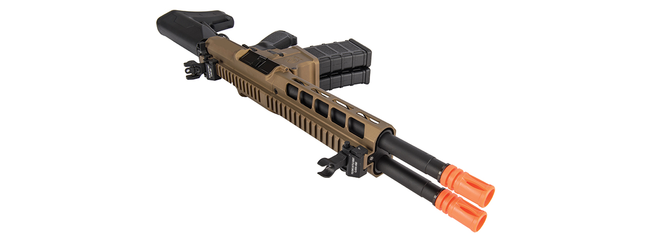 Classic Army DT-4 Double Barrel Airsoft M4 AEG Rifle (Color: Bronze) - Click Image to Close