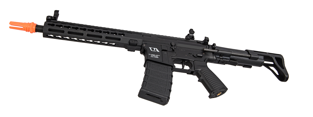 Classic Army KM10 ARS4 10" M-LOK M4 Airsoft AEG Rifle w/ PDW Stock (Black) - Click Image to Close