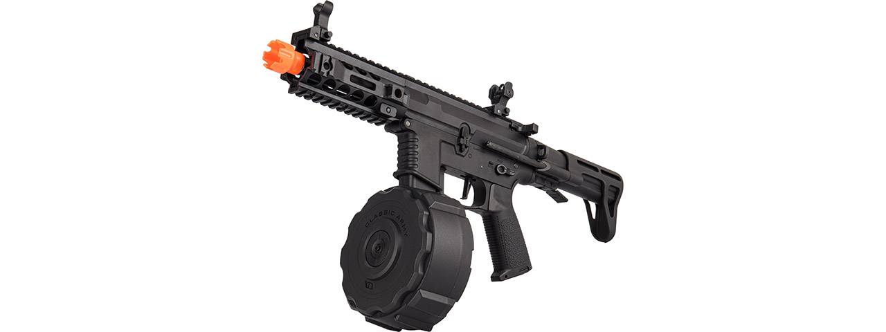 Classic Army ECS PX-9 AEG SMG w/ Drum Magazine (Black) - Click Image to Close