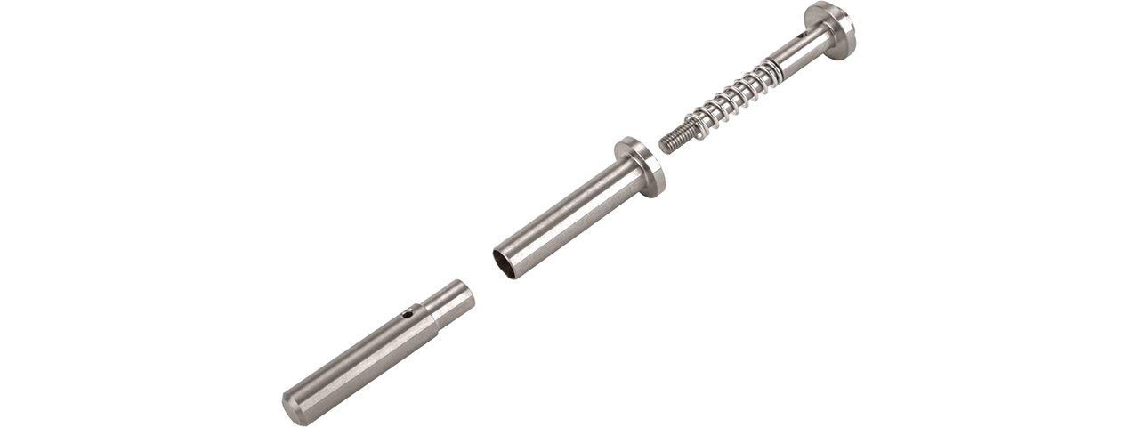 COWCOW CNC Stainless Steel Adjustable Spring Guide Rod for TM Hi-Capa Pistols (Silver) - Click Image to Close