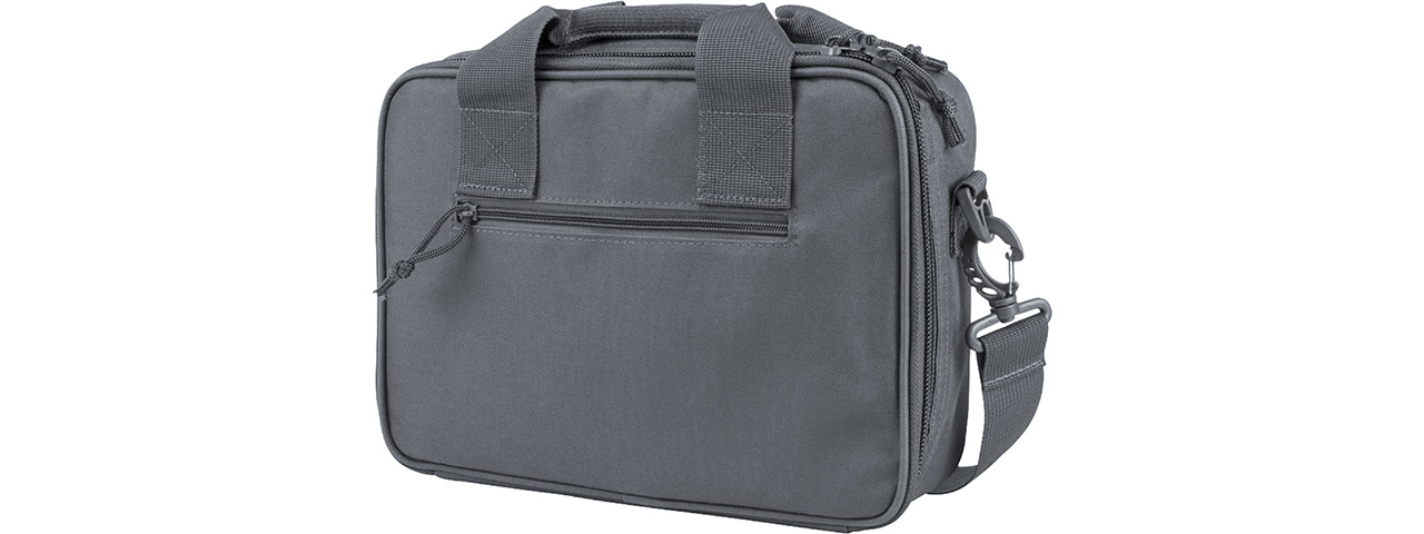 VISM by NcSTAR DOUBLE PISTOL RANGE BAG, URBAN GRAY