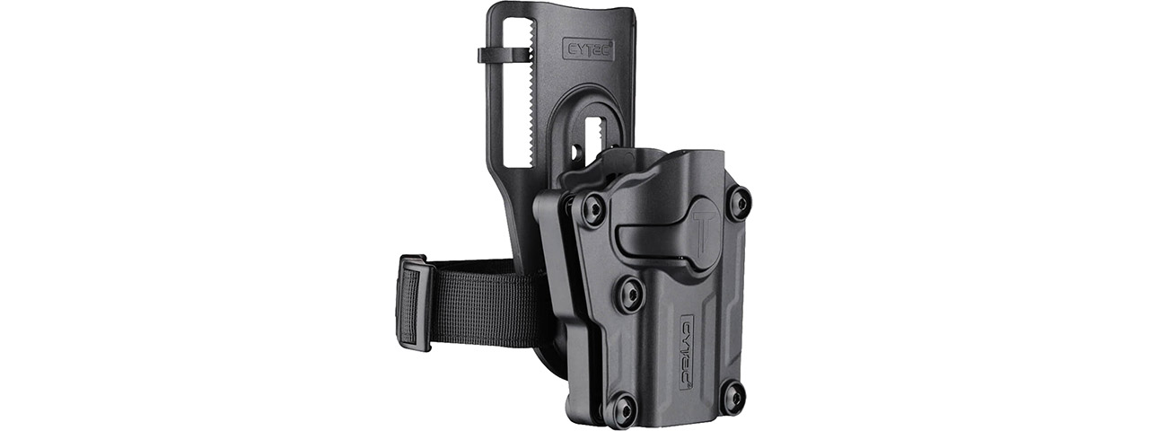 Cytac OWB R-Defender Mega-Fit Universal Pistol Holster (Black) - Click Image to Close