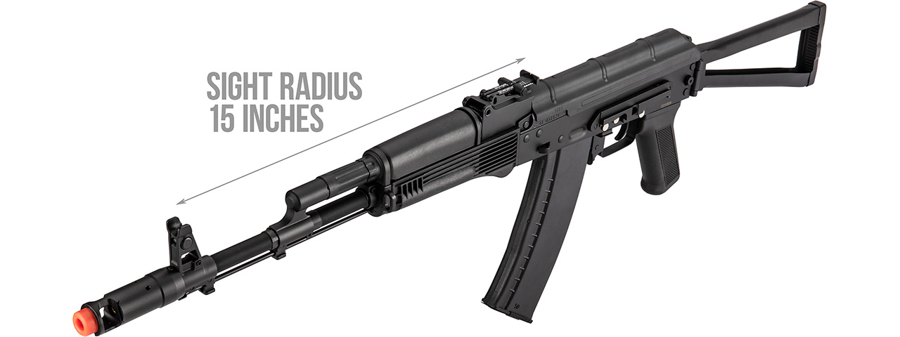 Double Bell AKS-74N Airsoft AEG Rifle [Metal Body] (BLACK) - Click Image to Close