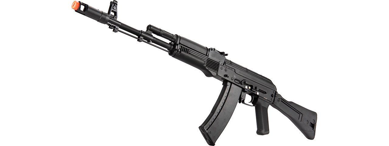 Double Bell AK-74MN Airsoft AEG Rifle w/ Folding Stock (BLACK) - Click Image to Close