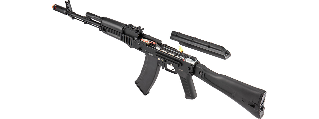 Double Bell AK-74MN Airsoft AEG Rifle w/ Folding Stock (BLACK) - Click Image to Close