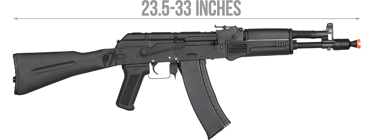 Double Bell AK-105 Airsoft AEG Rifle w/ Foldable Stock (BLACK)