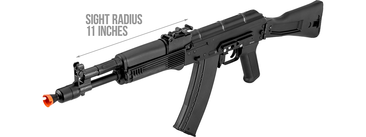 Double Bell AK-105 Airsoft AEG Rifle w/ Foldable Stock (BLACK) - Click Image to Close