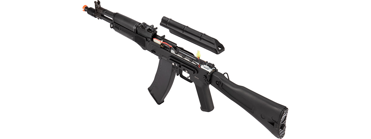 Double Bell AK-105 Airsoft AEG Rifle w/ Foldable Stock (BLACK) - Click Image to Close