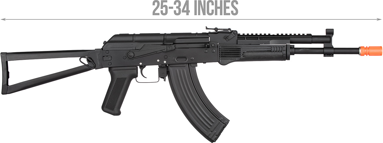 Double Bell AKS-74N RAS Tactical Airsoft AEG Rifle (BLACK) - Click Image to Close