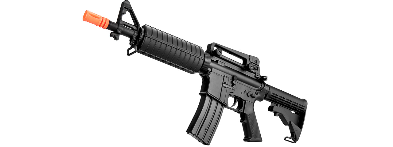 Double Bell M4 CQB AEG Airsoft Rifle w/ Metal Gearbox [Polymer Body] (BLACK) - Click Image to Close
