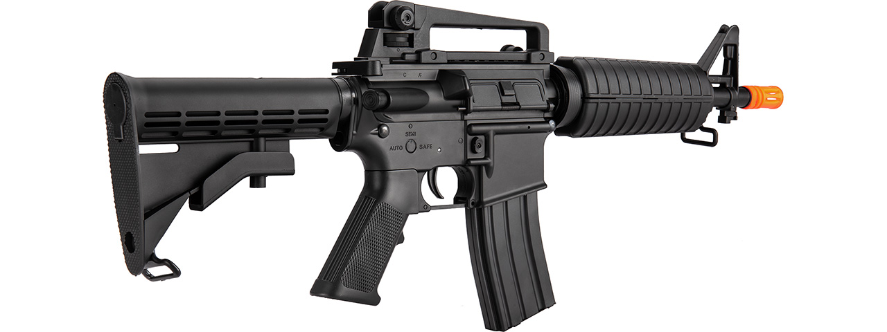 Double Bell M4 CQB AEG Airsoft Rifle w/ Metal Gearbox [Polymer Body] (BLACK) - Click Image to Close