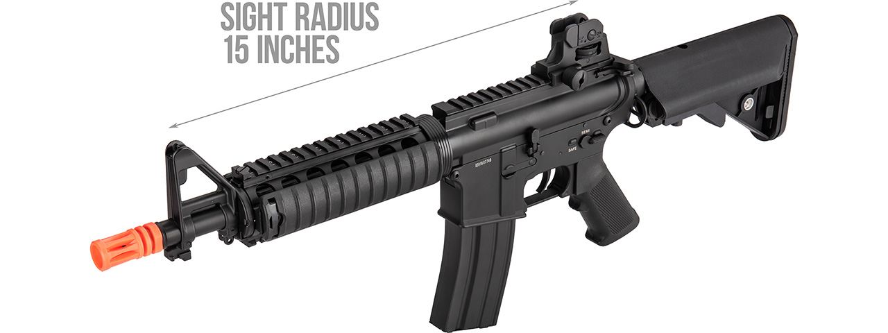 Double Bell M4 CQB RIS AEG Full Metal Airsoft Rifle (BLACK)