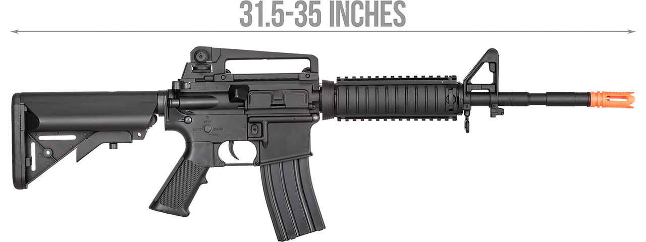 Double Bell M4A1 AEG Airsoft Rifle w/ Metal Gearbox [Polymer Body] (BLACK) - Click Image to Close