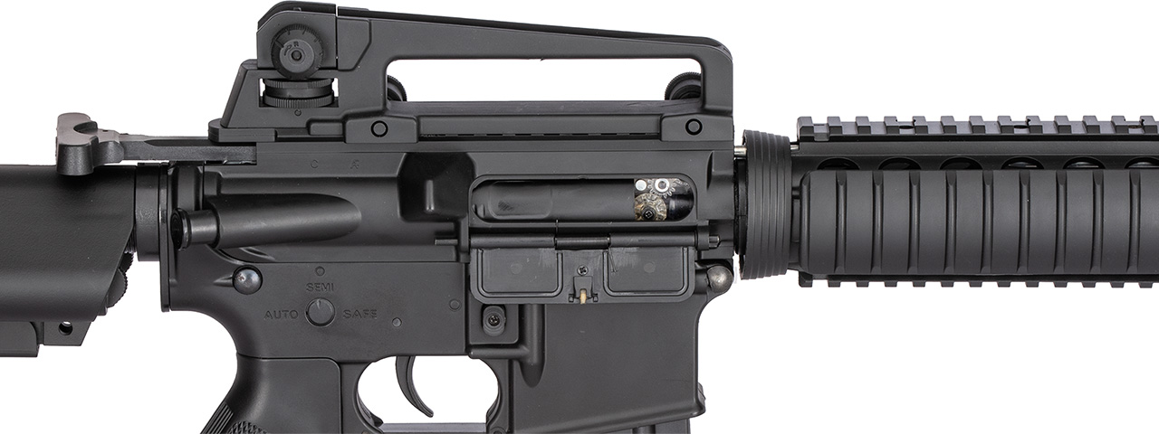 Double Bell M4A1 AEG Airsoft Rifle w/ Metal Gearbox [Polymer Body] (BLACK) - Click Image to Close
