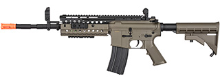 Double Bell M4 Tactical-System AEG Airsoft Rifle w/ Metal Gearbox [Polymer Body] (DARK EARTH)