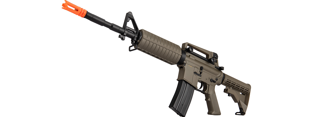 Double Bell M4A1 AEG Airsoft Rifle w/ Metal Gearbox [Polymer Body] (DARK EARTH) - Click Image to Close