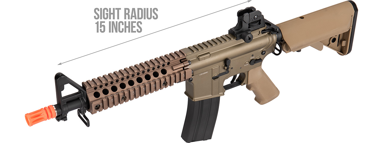 Double Bell MK18 7.5" AEG Full Metal Airsoft Rifle (TAN) - Click Image to Close