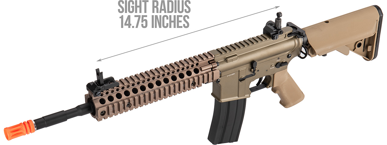 Double Bell MK18 9.5" AEG Full Metal Airsoft Rifle (TAN) - Click Image to Close