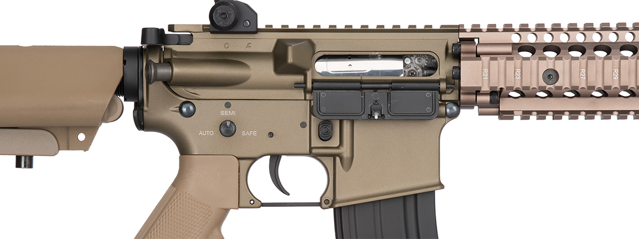 Double Bell MK18 9.5" AEG Full Metal Airsoft Rifle (TAN) - Click Image to Close