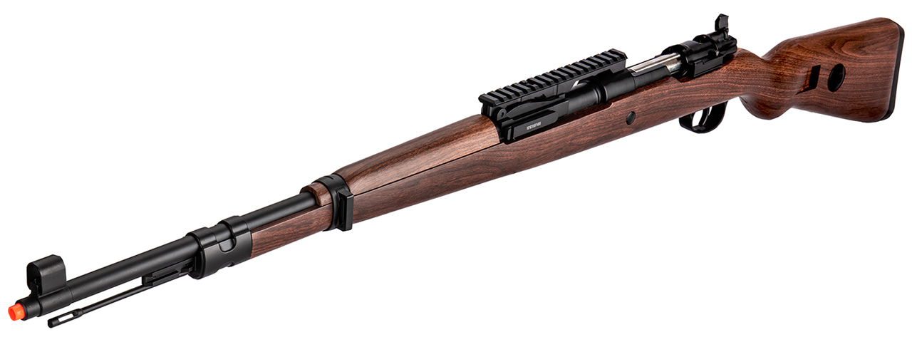 Double Bell WWII Kar 98k Bolt Action Spring Airsoft Rifle (REAL WOOD) - Click Image to Close