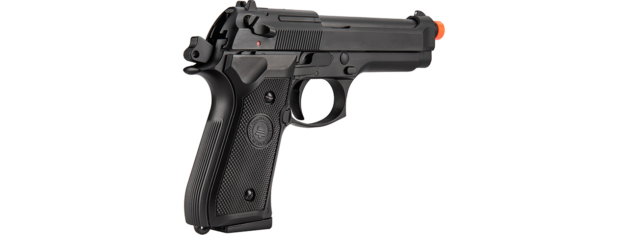 Double Bell M92 U.S. Army Gas Blowback Airsoft Pistol (Black) - Click Image to Close