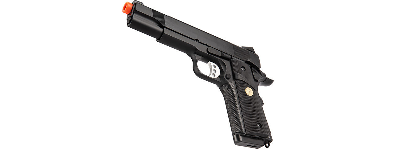 Double Bell M1911 Gas Blowback MEU Airsoft Pistol [Polymer] (Black) - Click Image to Close