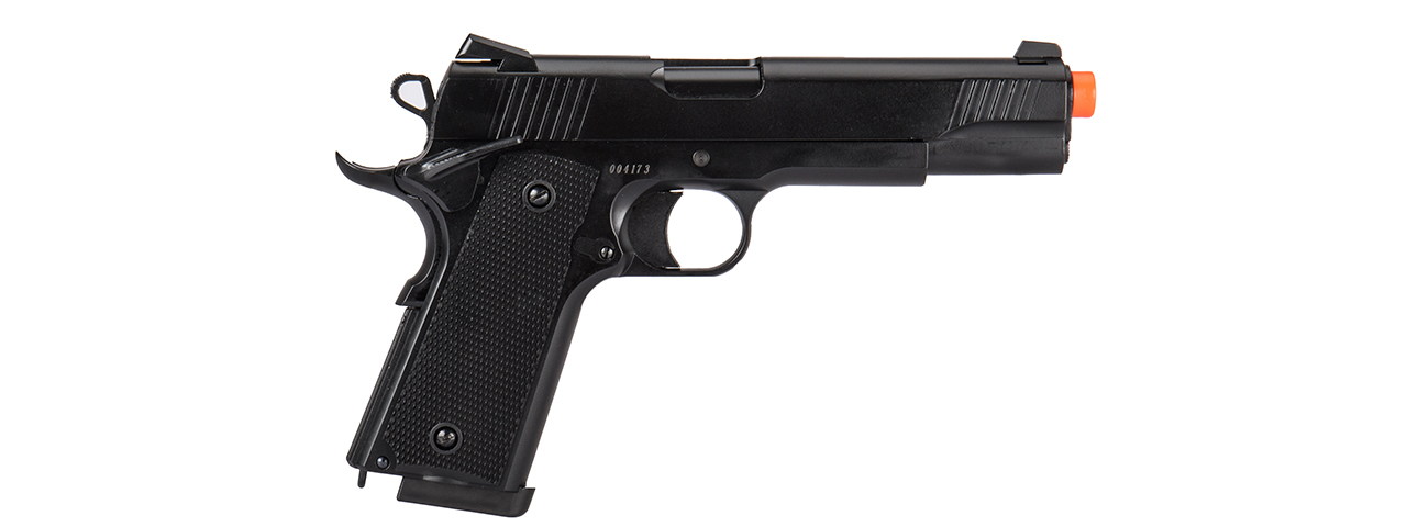 Double Bell Gas Blowback CQB 1911 Airsoft Pistol (Black) - Click Image to Close