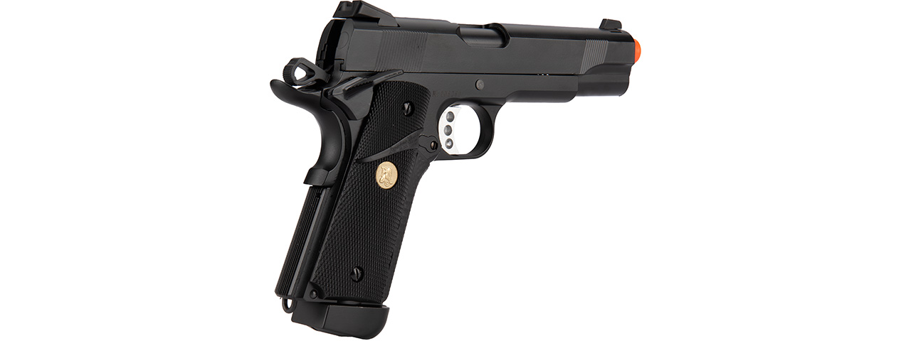 Double Bell M1911 CO2 Blowback MEU Airsoft Pistol [Polymer] (BLACK) - Click Image to Close