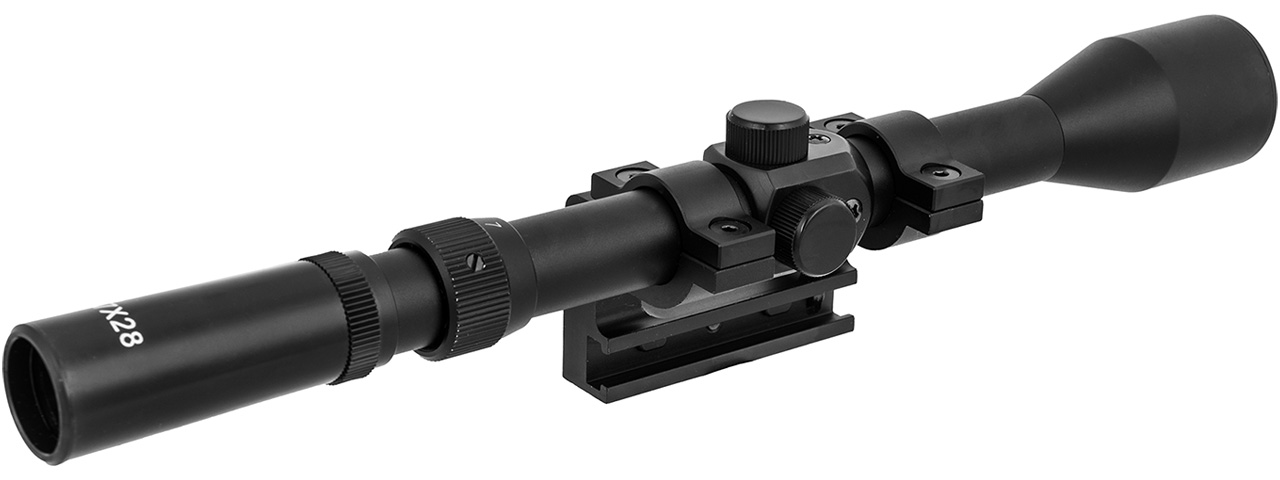 Double Bell 3-9X40 Rifle Scope for Kar 98k WWII Rifle (BLACK)