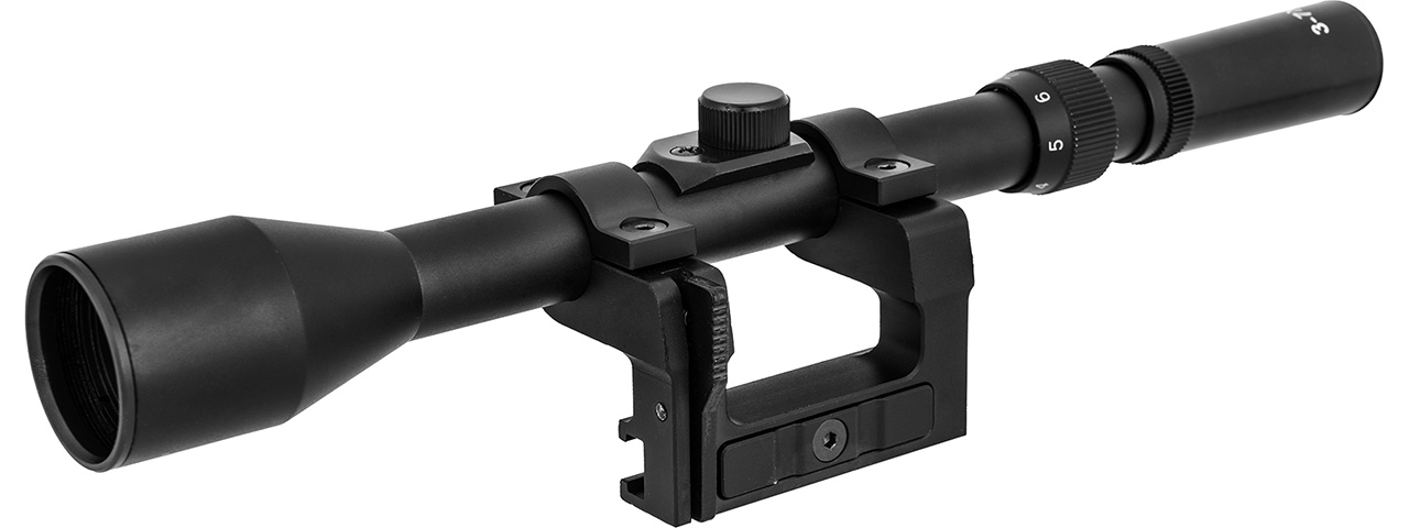 Double Bell Quick Release Rifle Scope Mount for Kar 98k WWII Rifle (BLACK) - Click Image to Close