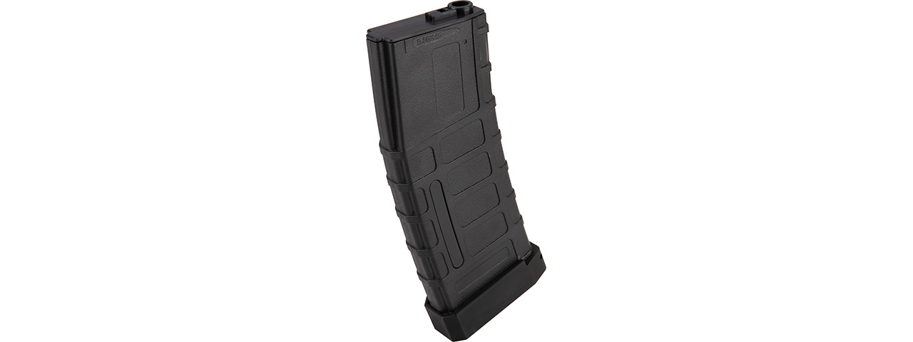 Double Bell 120rd Mid Cap M4 Airsoft AEG Magazine w/ Tactical Base Plate (BLACK) - Click Image to Close