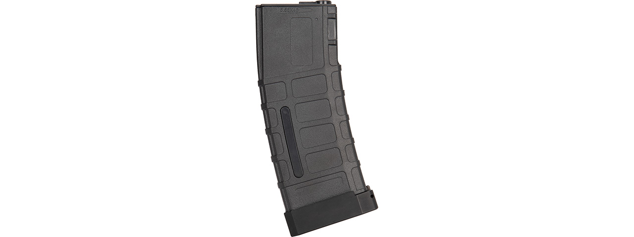 Double Bell 120rd Mid Cap M4 Airsoft AEG Magazine w/ Tactical Base Plate (BLACK) - Click Image to Close