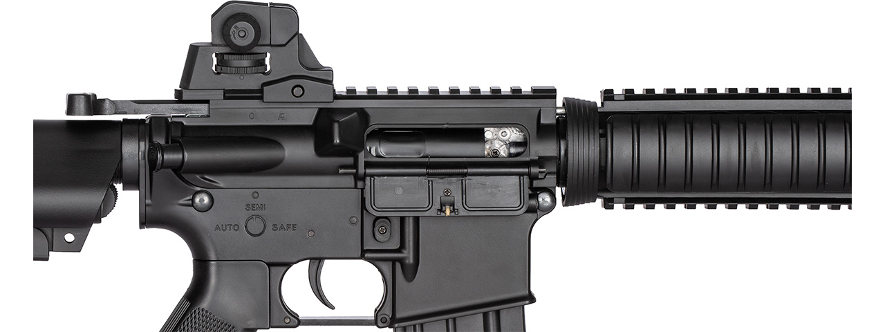 Double Bell M4 RIS CQB AEG Airsoft Rifle w/ Metal Gearbox [Polymer Body] (BLACK)