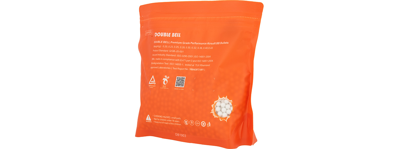 Double Bell 0.20G Airsoft BBs [4000rds] (WHITE)