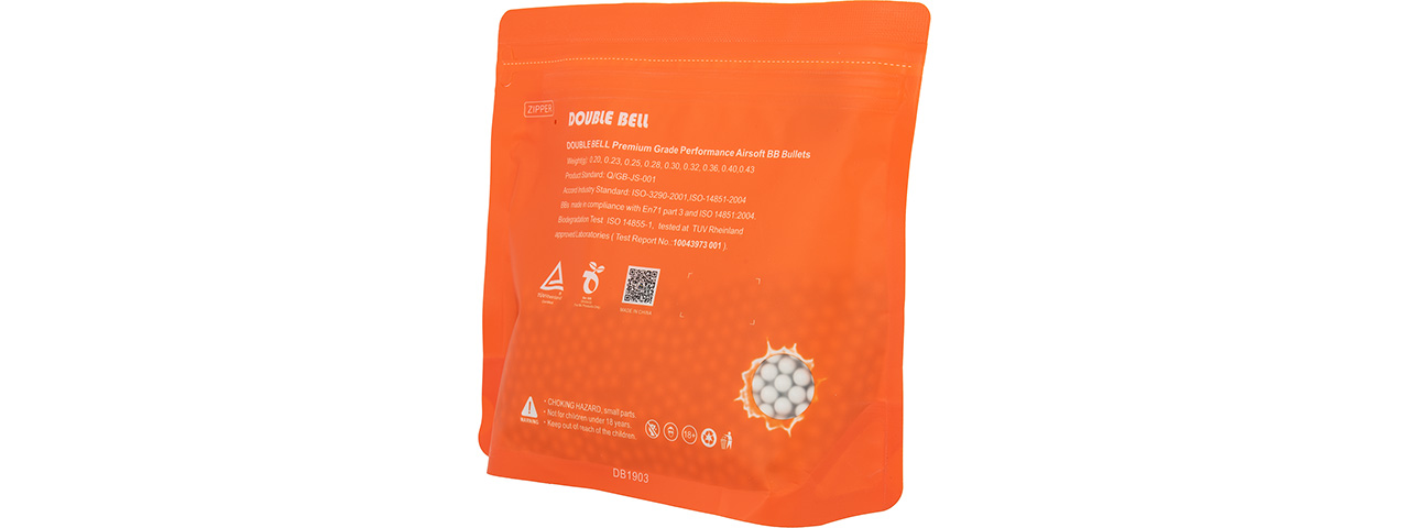 Double Bell 0.23G Airsoft BBs [3000rds] (WHITE)