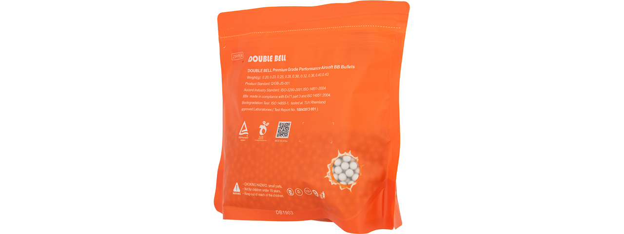 Double Bell 0.25G Airsoft BBs [3000rds] (WHITE)