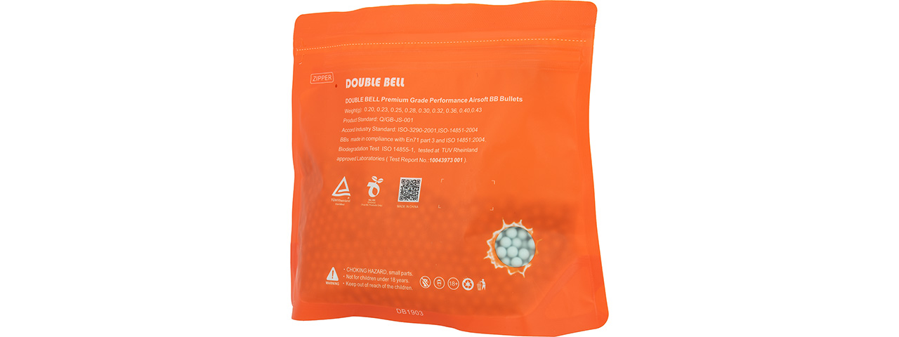 Double Bell 0.23G Airsoft BBs [3000rds] (PEARL WHITE)