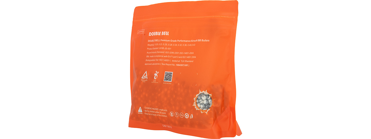 Double Bell 0.25G Biodegradable BBs [3000rds] (TWO TONE) - Click Image to Close