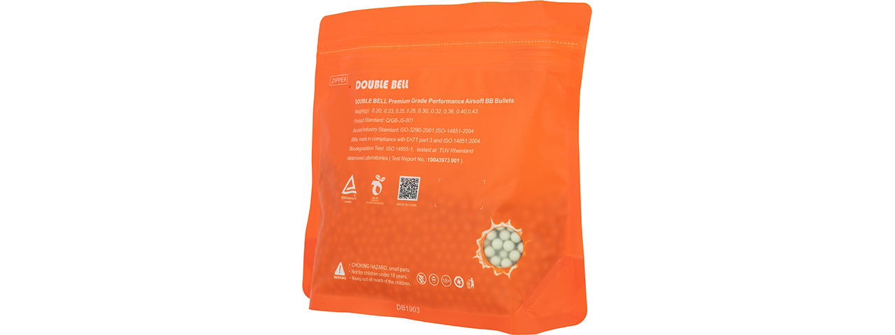 Double Bell 0.25G Airsoft BBs [3000rds] (PEARL WHITE) - Click Image to Close