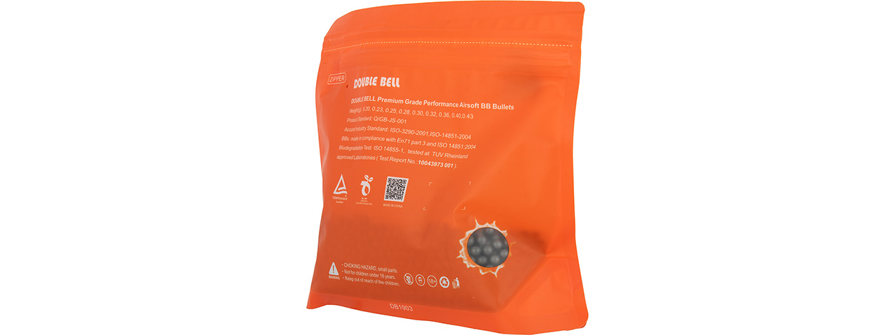Double Bell 0.36G Biodegradable BBs [2500rds] (BLACK)
